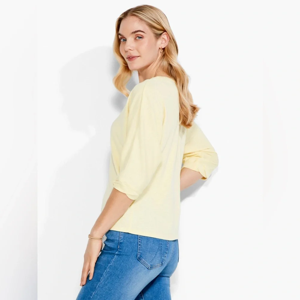 NIC + ZOE Boat Neck Dolman Sleeve Tee